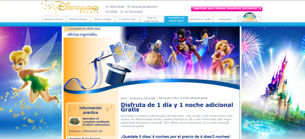 Ofertas a Disneyland París