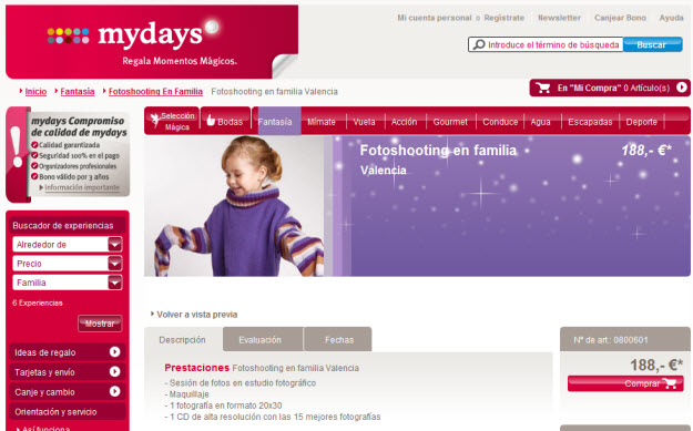 Experiencias para niños en Mydays