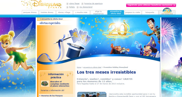 Regalar viaje a Eurodisney ofertas