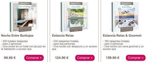 Smartbox estancias relax