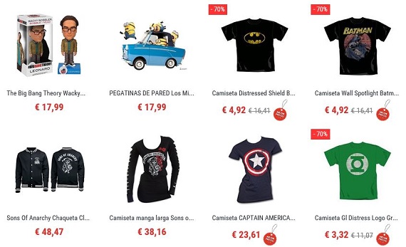 merchandising cine barato