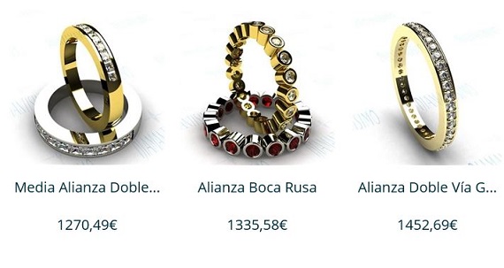 anillos de pedida precios