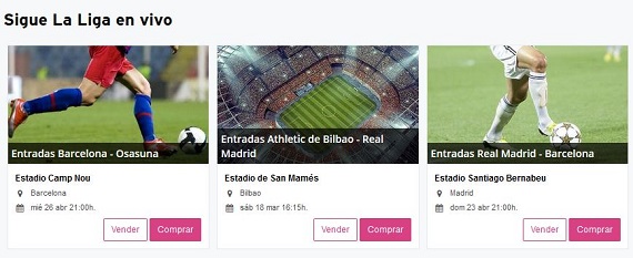 stubhub entradas partidos de fútbol