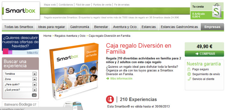 cajas de experiencias