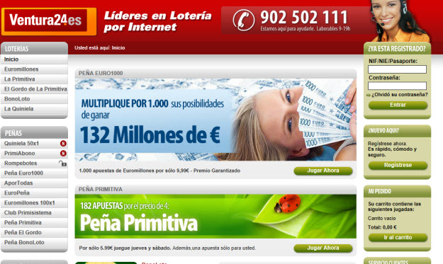 Jugar a euromillones por internet