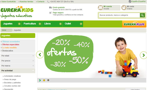 Outlet de juguetes en Eureka Kids