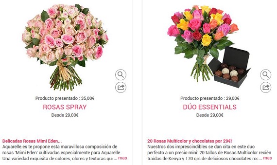 flores san valentín online