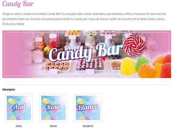 chuches para bodas candy bar