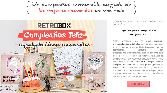 myretrobox cápsulas del tiempo