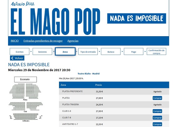 entradas el mago pop ofertas